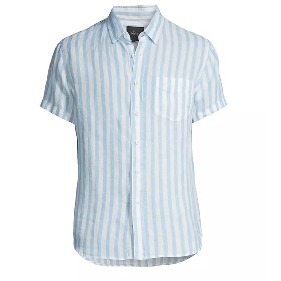 Nice Athena White Striped Shirt - Picture 1 of 5